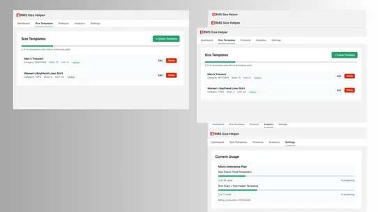 RMS Size Helper screenshot
