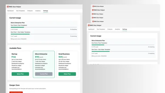 RMS Size Helper screenshot