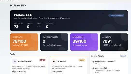ProRank SEO screenshot
