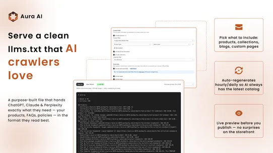 Aura AI ‑ GEO &amp; AI Search screenshot