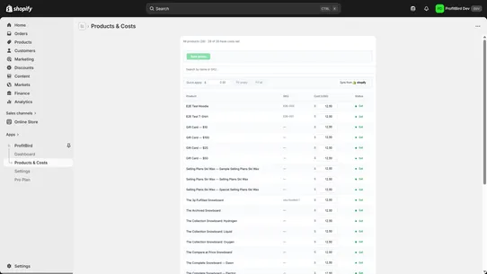 ProfitBird screenshot