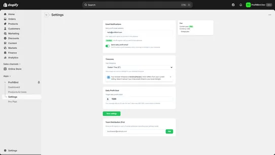 ProfitBird screenshot