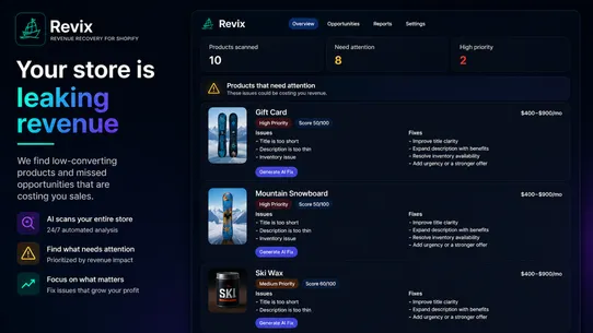 Revix screenshot