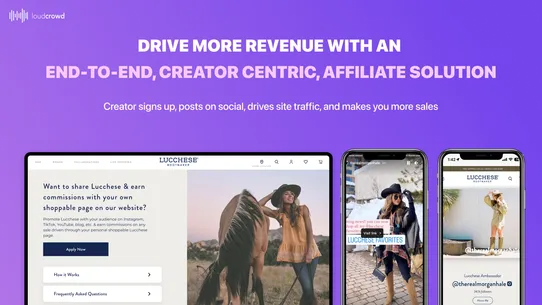 LoudCrowd: Affiliate &amp; UGC screenshot