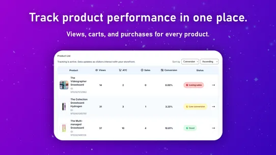 DevoWave Conversion Insights screenshot