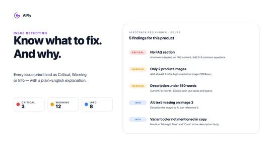 AIFly ‑ AI Catalog Optimizer screenshot