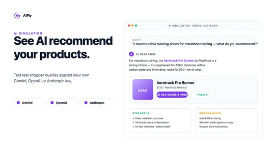 AIFly ‑ AI Catalog Optimizer screenshot