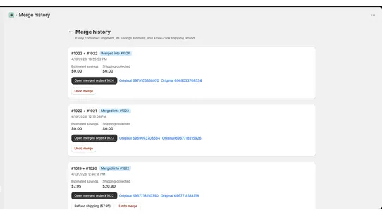 Order Merger by BoostApps screenshot