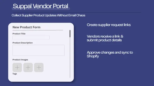 Suppal Vendor Portal screenshot