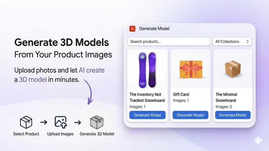 Cubic ‑ Product Images to 3D screenshot
