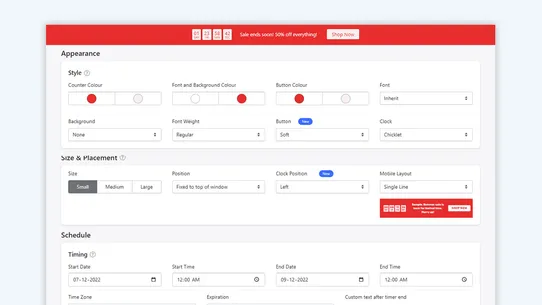 Perfect Countdown Sales Timer screenshot