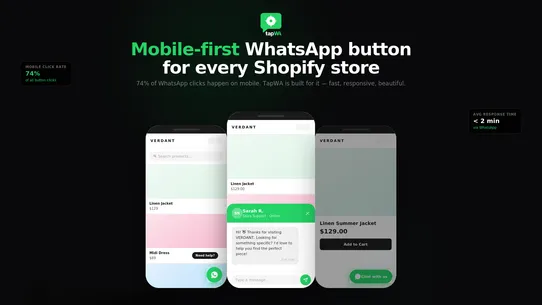 Tapwa – WhatsApp Chat Button screenshot