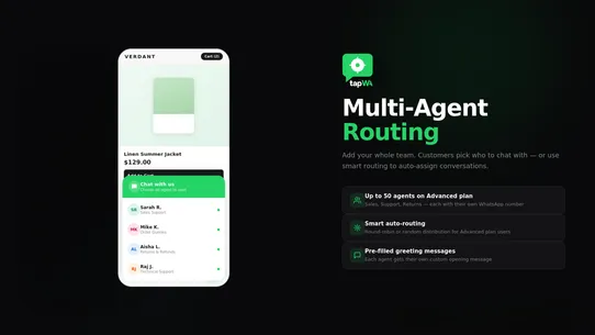 Tapwa – WhatsApp Chat Button screenshot