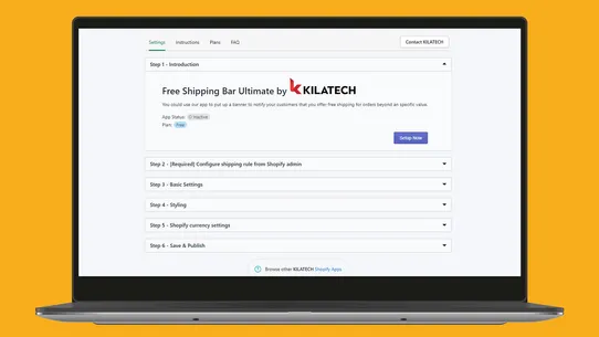 KILATECH Free Shipping Bar screenshot