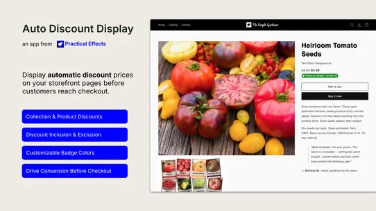 Auto Discount Display screenshot