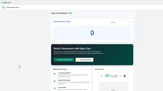 Apex Cart screenshot