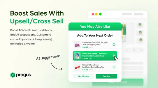 Progus Subscriptions screenshot