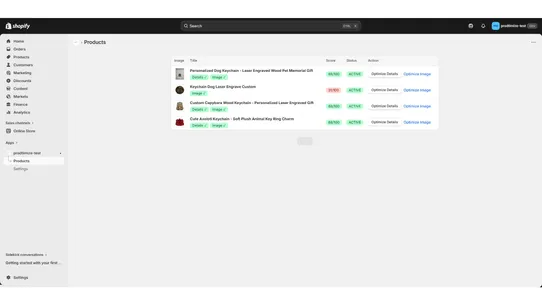 Prodtimize screenshot