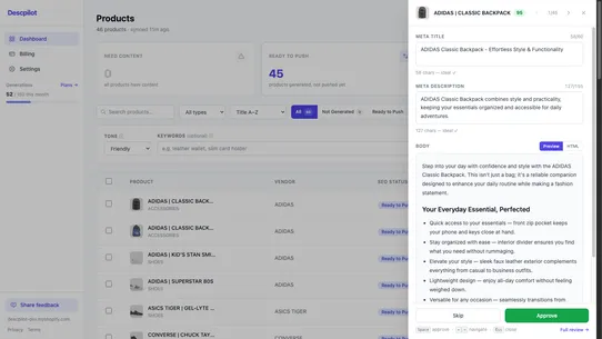 Descpilot screenshot