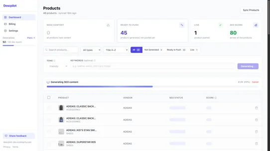 Descpilot screenshot
