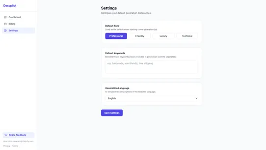 Descpilot screenshot