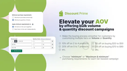 Prime: Volume &amp; Bulk Discount screenshot