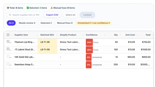 SkuLoom: Invoice Sync screenshot