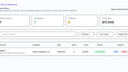 SkuLoom: Invoice Sync screenshot