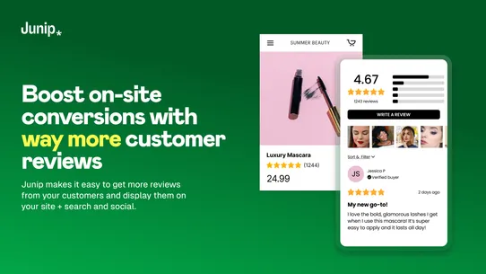 Junip ‑ Product Reviews App screenshot