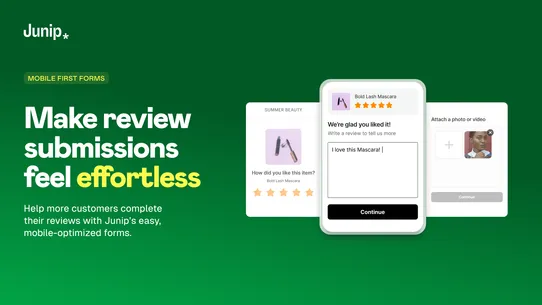 Junip ‑ Product Reviews App screenshot