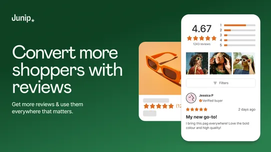 Junip Product Reviews App &amp; AI screenshot
