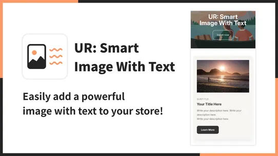 UR: Smart Image With Text screenshot