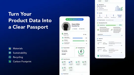 PassoNext: EU Product Passport screenshot
