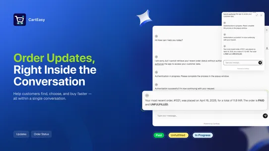 CartEasy ‑ AI Store Assistant screenshot
