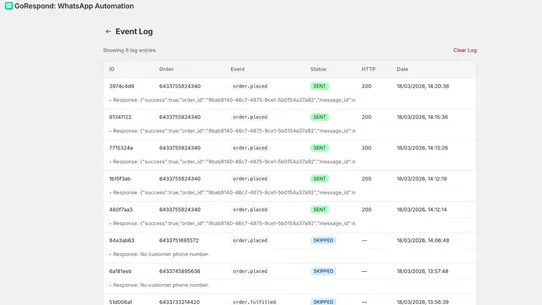 GoRespond: WhatsApp Automation screenshot