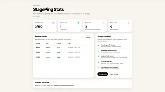 StagePing screenshot