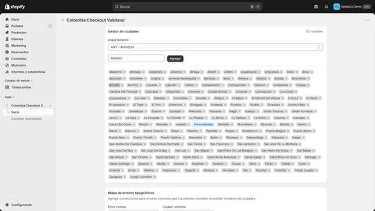 ValidaCo ‑ Ciudades Colombia screenshot