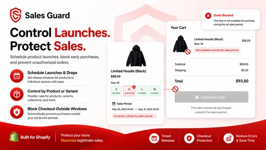 Sales Guard ‑ Launch Control screenshot