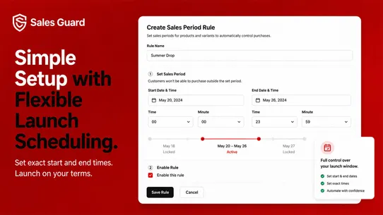 Sales Guard ‑ Launch Control screenshot