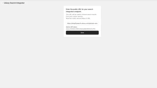 Uduny search integrator screenshot