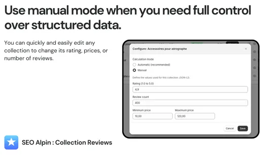 SEO Alpin : Collection Reviews screenshot