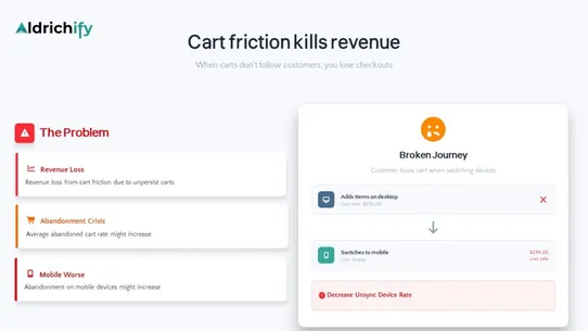 Aldrichify Cart Sync screenshot