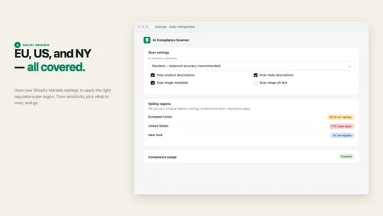 Compliant AI ‑ EU AI Act ‑ FTC screenshot
