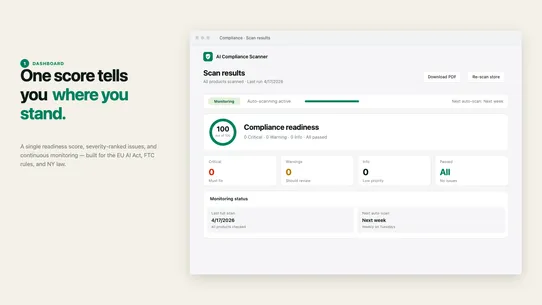 Compliant AI ‑ EU AI Act ‑ FTC screenshot