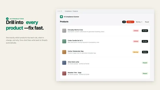 Compliant AI ‑ EU AI Act ‑ FTC screenshot
