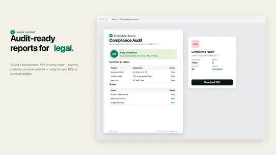Compliant AI ‑ EU AI Act ‑ FTC screenshot