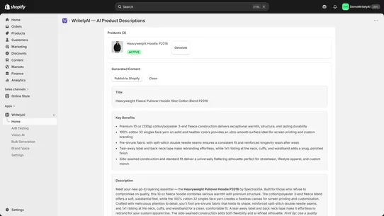 WritelyAI screenshot