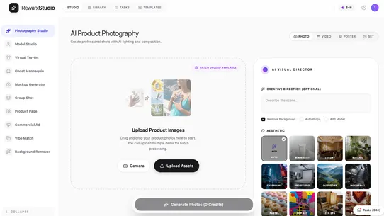 Rewarx AI Product Photography screenshot