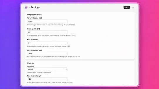 Vibebun Image Optimizer screenshot