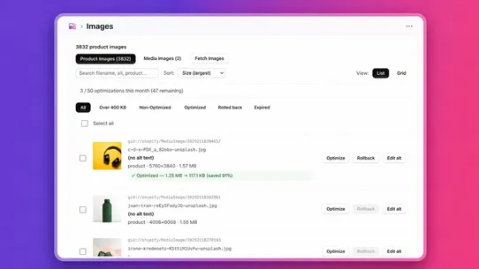 Vibebun Image Optimizer screenshot